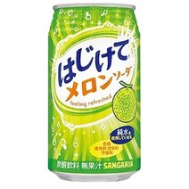 일본 산가리아 탄산 멜론 캔 음료 350ml 24개
