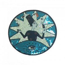 영화사 영화사 블링블링 스팽글 BLUE 마법사 와펜 패치 DLY (5057997)