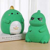 큰 공룡 저금통 어린이 저금통 귀여운 인테리어 소품, 뚱보공룡