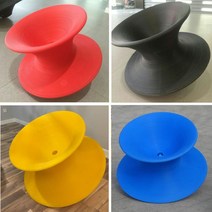 팽이의자 스핀체어 바퀴없는 의자 오뚜기 의자 소형, 녹색 소형