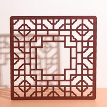 한옥창문 창호지문 문창살 한옥 창호 한옥 문살 전통문 전통 옛날 문짝 창살, B 29*29cm