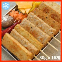 어육함량 70% [부산어묵] 오리지널 어묵바 외 4가지맛 x 16개 어묵탕 어묵꼬치, 03.매콤달콤맛 16개