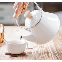 노르딕 감성 법랑 주전자 2.5L 캠핑 난로 주전자 인덕션 북유럽 법랑 주전자