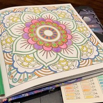 만다라 북 성인 컬러링 그림책 그래피티 에너지, 만다라 일반 24쪽단행본