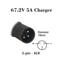 컨버터 변환기 호환 부품 모터 67.2V 5A 리튬 배터리 충전기 16S 60V 20Ah 스쿠터 이온 스마트 DC/삼각형/X, 03 3Pin-XLR plug, 03 UK