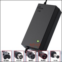 리튬이온배터리 전동킥보드 전기차 충전기 48V 3A 36V 60V 24V 72V 3A, 36V2A(42V2.0A)T자 헤드(9mm)