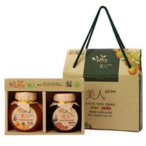 제주이야기 미인 화이바 꼬마 액상차 2종 선물세트, 한라봉차 200g + 오미자차 200g, 3세트