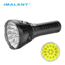 IMALENT MS18 powerful flashlight with 100000 lumens the brightest and most professional Torch with 1, Warm White Light+Black+LITHIUM
