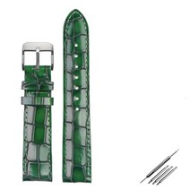 가죽 시계줄 교체 스트랩 패션 남성용 시계 밴드 선명한 개성 악어 질감 팔찌 손목 18mm 20mm 22mm 블루