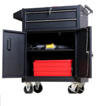 이동식공구함 다기능 이동식 자동차 정비 작업대 도구 캐비넷, TZ12 블랙 패키지