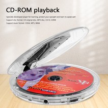 CDDVD플레이어휴대용 음악 플레이어 충전식 디지털 재생기 TF 카드 지원 5 EQ 효과 1000mAh 배터리, 한개옵션0