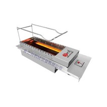 양꼬치구이기계 자동 회전 야외 파티 닭 고기 기계, 18줄 자동 전기 오븐(3200W)