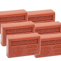 Soap house 솝 하우스 친기농 시어 버터로 만든 프랑스 비누 우드 향 125g 6개입 -영국직송