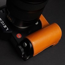 TP 오리지널 라이카 SL Typ601 SL2 S 소 가죽 케이스 보호 슬리브, 단일사이즈, SL 황브라운