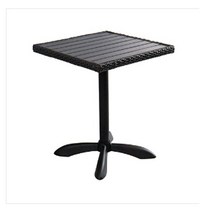 DOT020 합성수지목탁자 600x600 정원 가든 야외테이블, 블랙
