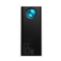 고속충전 보조배터리 Beisi Ryuguang 디지털 디스플레이 30000Mah 대용량 모바일 전원 65W 빠른 충전 보물 휴대형, 20000 Ma 18W, 블랙
