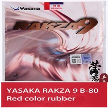 Yasaka RAKZA 9 RK9 B-80 탁구 고무 테이블 테니스 라켓 케이크 스폰지 스포츠 실내, 01 red