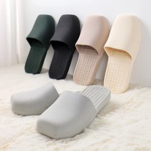 좌우발없는 막힘 욕실화 5color, 아이보리.그레이.차콜.그린