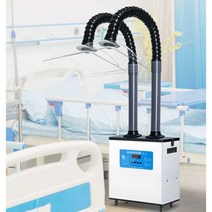 집진기 환기 탄냄새 빨아뜨리는 배기 냄새 제거 덕트, 디지털 단일 헤드 사각 커버(이중 회전)
