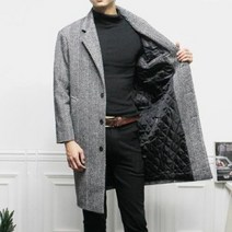 바보사랑 더마인드 남성 모직코트 FU헤링본오버핏코트.더마인드(무료배송)