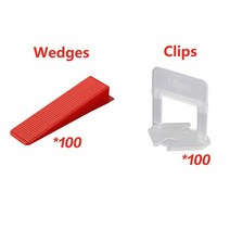 건설 도구 실노 천을 마 상자 홀더타일 ​​액세서리 타일 레벨링 시스템 1mm1.5mm2mm2.5mm3mm 100pcs 클립 + 100pcs 웨지 플라스틱 타일 스페이서 타일링, 1.5mm-100C 100W, 06 1.5mm-100C 100W