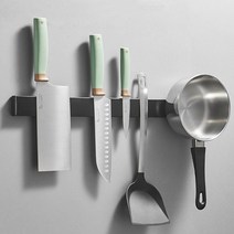 마그네틱바 무타공 벽부착 자석 칼꽂이 칼걸이 블럭 30cm 칼보관 MG-B30, 2.마그네틱바 (30cm) 스페이스블랙