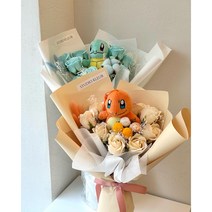 포켓몬 졸업식 학예회 파이리 꼬부기 인형 비누꽃다발 기념일 축하 선물, 뮤