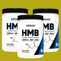 뉴트리코스트 HMB 칼슘 파우더 1000mg 250g 3개