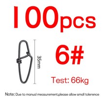 호환 낚시배 바다낚시배요트 부품 100pcs 스테인레스 스틸 바닷물 강력한 핀 다이아몬드 보험 스냅 장비 커넥터 액세서리의 유형, 100개 크기 6