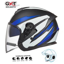 헬멧블루투스 오토바이블루투스 배달용품 헬멧이어폰 오토바이헤드셋 오토바이용품GXT 블루투스 오토바이, 03 Matte Blue BT_01 M