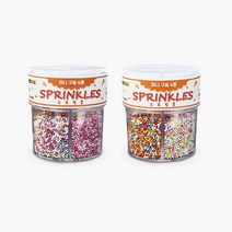 데코야 슈가스프링클 미니구슬 4종 48g (4칸용기/베이킹/토핑/재료)