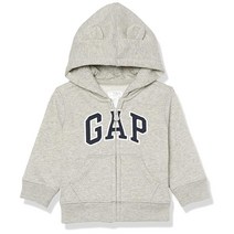 GAP 남아용 로고 후드집업 라이트 헤더 그레이 B08 3T US