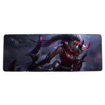 롤 LOL 디자인 마우스 패드 79종 시리즈 리그 오브 레전드 장패드 3mm 두께, 800x300mm + 3mm개, 달의 로얄 블루 여신