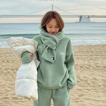 [양기모세트] 남녀공용 겨울 양기모 오버핏 후드티셔츠 조거 트레이닝세트 M ~ 4XL