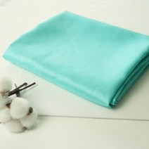 패브릭창 고급공단 샤틴슬라브 공단 양면원단 의류공단 곱창밴드 옷감 테이블보, 민트