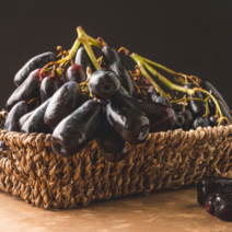 프레시마켓 블랙사파이어 포도 20Brix 가지포도 핑거포도 스위트사파이어, 900g, 1개