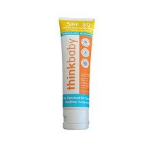 선크림 씽크베이비 SPF 30 클리어 아연 선크림 3 fl oz (89ml) Exp: 02