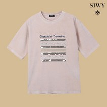 [SIWY] 스팽글 벨로아 티셔츠 아이보리