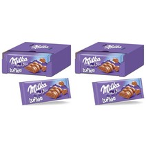 (독일직배) 1+1 Milka 밀카 루펄 알파인 밀크 초코바 초콜릿 초콜렛 100g 13개입 Luflee Melting chocolate bar made from airy alpi