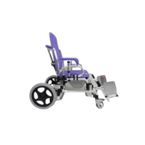 환자용목욕의자 휠체어형샤워의자 간병인샤워도우미, 실버D 보라색상|HS-6623