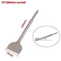 드릴 비트 1pc sds plus l round shank tile shovel electric hammer chise, 75x250 곡선