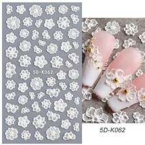 1 pc 디자인 손톱 장식 네일 접착제 손톱 장식 슬라이더 접착제 네일 데칼 SASW5D, 5DK062