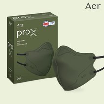 AER PRO-X 아에르 프로 엑스 새부리형 컬러마스크 (10개), 카키
