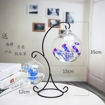 벽걸이어항 미니 수족관 수조 가정용 소형 구피어항 꽃병 작은 유리 어항, 옵션7