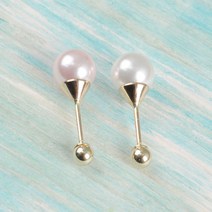 전체 14k 아이스크림 콘 귀걸이 피어싱 화이트 크림 핑크