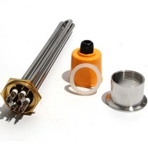 Lujinxun 220V/380V 발열체 DN40/1.5 quot침수 히터 부품 3KW/4.5KW/6KW/9KW/12KW 201SS 탱크/Homebrew, [02] 380V, [01] 3KW 195mmL, [03] WHITE