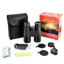 야간투시경 야시경 적외선 망원경 12 × 42 HD 줌 쌍안경 저조도 야간 투시경 BAK4 프리즘 장거리 망원경, 01 Black