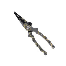 다기능 접이식 낚시 낚시 펜치 그립퍼 립 그래프 어류 클램프 태클 그립버 골키퍼 후크 리무버 도구 라인 커터, 루아 펜치, 1개