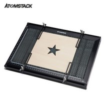ATOMSTACK 레이저 커팅 일반 금속 벌집 테이블 보드 플랫폼 CO2 또는 다이오드 조각기 380x284mm, 01 Black