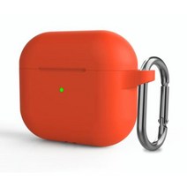 에어팟 케이스 실리콘 파스텔 선물 단체 기념품, Orange